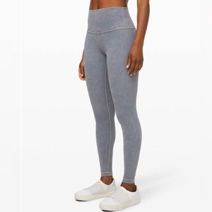 Lululemon Wunder Under High Rise Tight, color - snow washed Luna (gray) 28” Sz 4